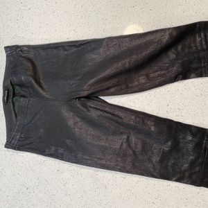 J Brand lamb skin black leather pants